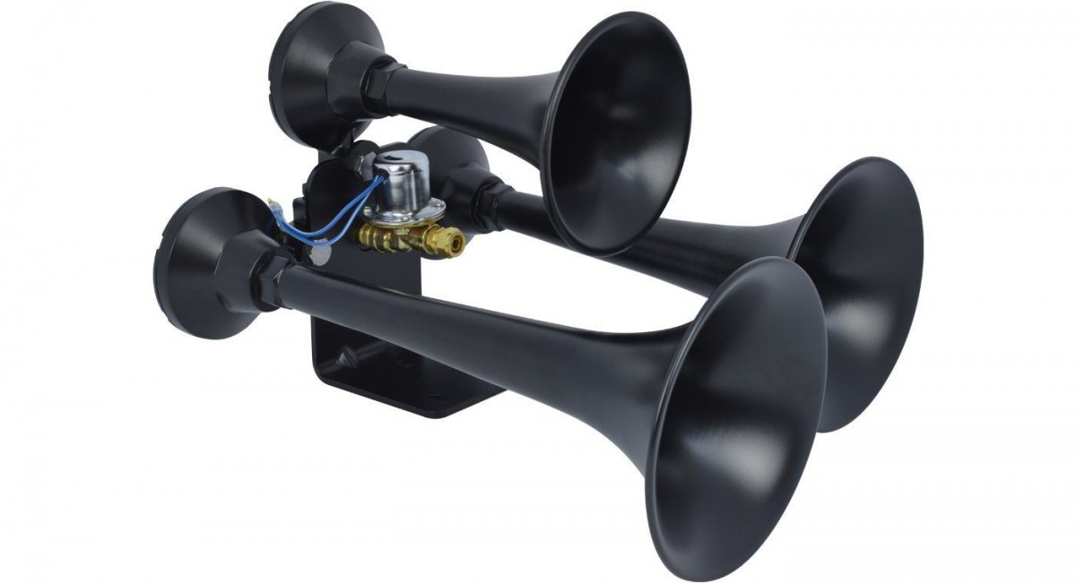 Outlaw 3 Bell Black Train Horn