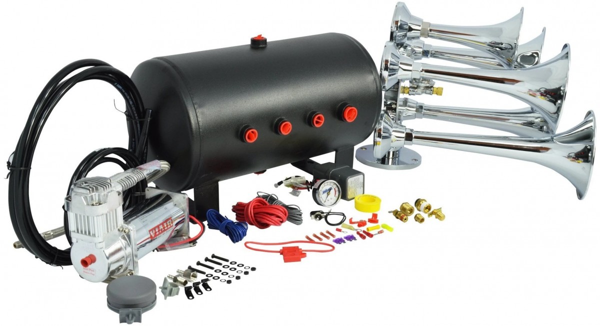 VIAIR 400C Dual CHROME Air Compressor Kit 150 PSI Max With Fastest Fill  Rate